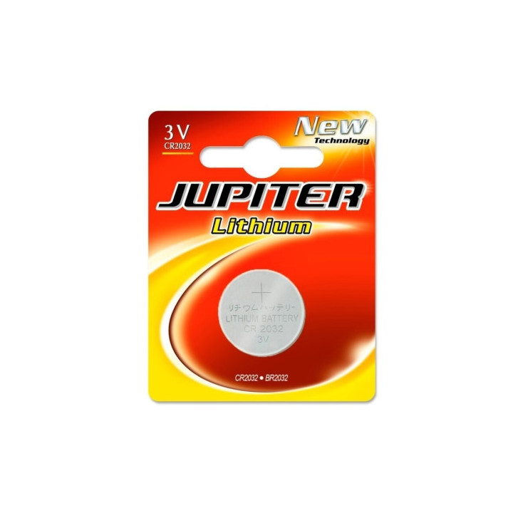 Jupiter Pack de 1 Pila Litio de Boton CR2032 3V