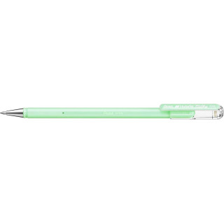 Pentel Hybrid Milky Boligrafo de Bola - Punta Fina 0.8mm - Trazo 0.4mm - Tinta de Gel Opaca - Color Verde Pastel
