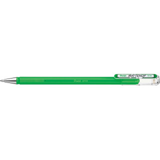 Pentel Mattehop Boligrafo de Bola - Punta 1mm - Trazo 0.5mm - Tinta de Gel Opaca - Fabricado con 55% de Materiales Reciclados -