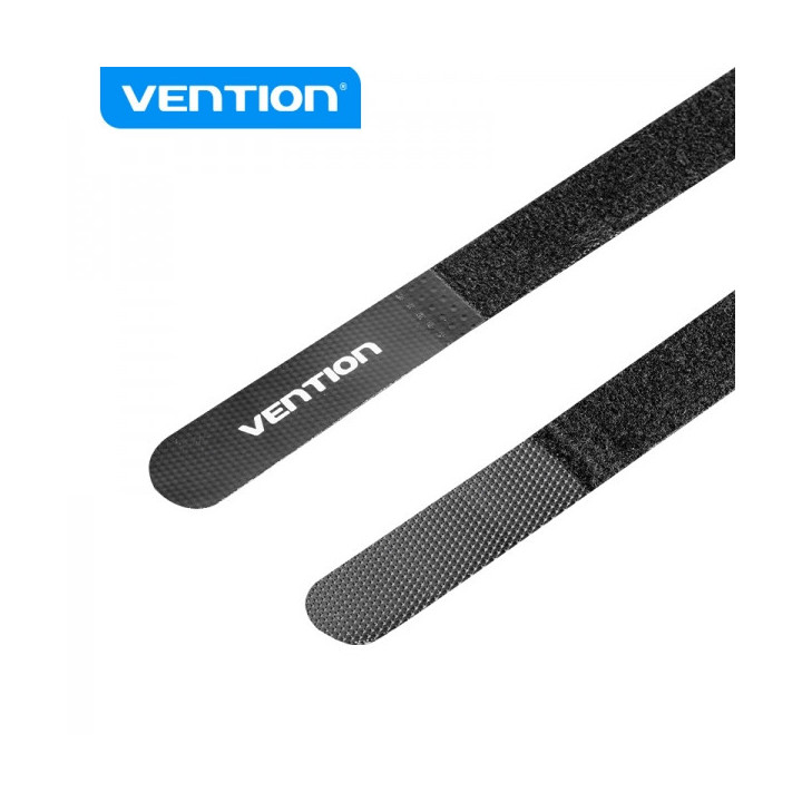 Vention Tira Organizadora de Cables - 18cm - Color Negro