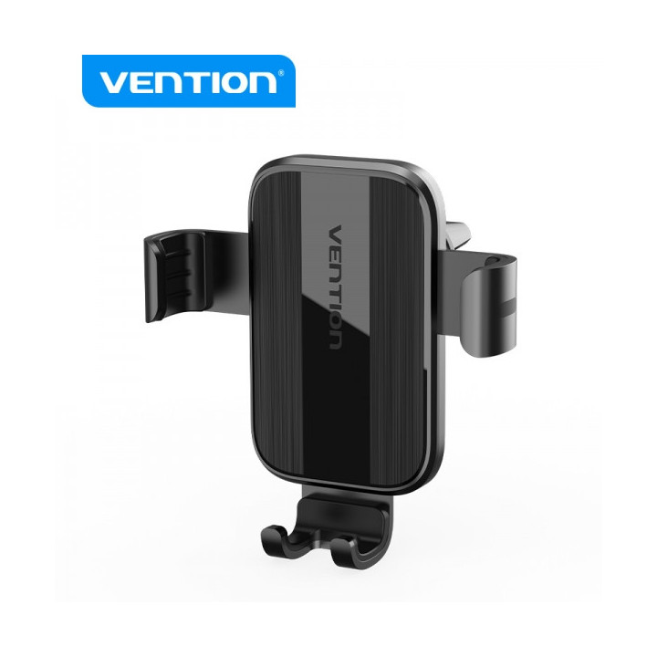 Vention Soporte Coche con Sujecion Clip Rejilla Ventilacion - Color Negro