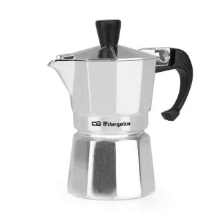 Orbegozo KF 100 Cafetera Italiana Compacta - Delicioso Cafe en una Taza - Mango Ergonomico - Valvula de Seguridad - Facil Limpi