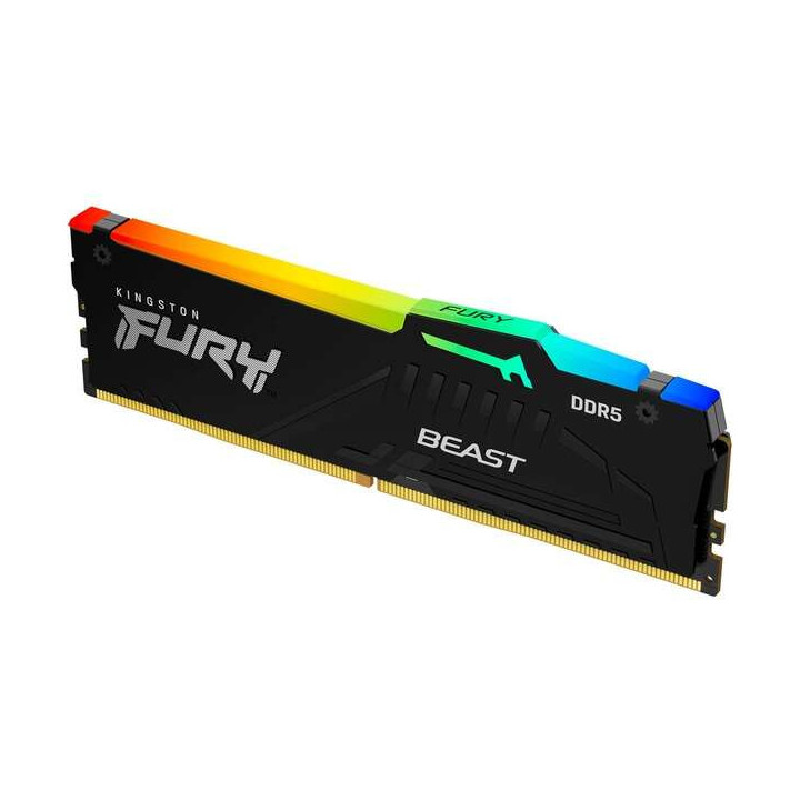 Kingston Fury Beast RGB Expo Memoria RAM DDR5 6400MT/s 16GB 1.4V CL32 DIMM
