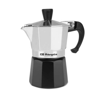 Orbegozo KFM 130 Cafetera de Aluminio Aromatica - Capacidad para una Taza - Segura y Facil de Manipular - Compatible con Difere