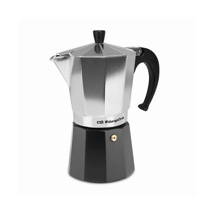 Orbegozo KFM 930 Cafetera de Aluminio Aromas en Familia - Capacidad para 9 Tazas - Utilizable en Cocinas a Gas - Electricas y V