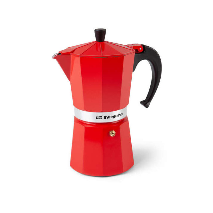 Orbegozo KFR 1240 Cafetera de Aluminio - Prepara 12 Tazas de Cafe en Minutos - Compatible con Diferentes Tipos de Cocinas - Man