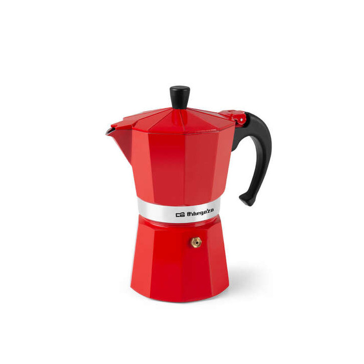 Orbegozo KFR 640 Cafetera de Aluminio - Prepara 6 Tazas de Cafe en Minutos - Compatible con Diferentes Tipos de Cocinas - Mango