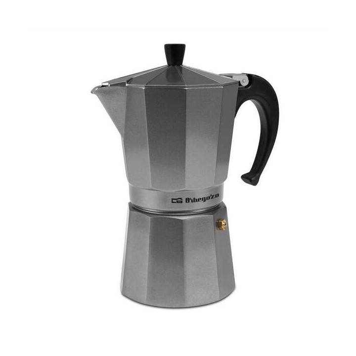 Orbegozo KFS 920 Cafetera de Aluminio Silver - Capacidad para 9 Tazas - Apta para Cocinas a Gas - Electricas o Vitroceramica -
