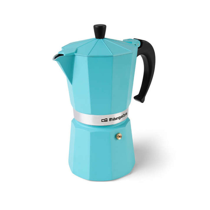 Orbegozo KFV 1245 Cafetera de Aluminio - Prepara 12 Tazas de Cafe en Minutos - Compatible con Diferentes Tipos de Cocinas - Man