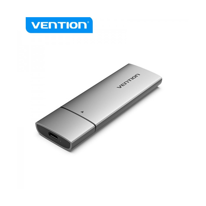 Vention Caja Externa para Disco SSD M.2 SATA a USB 3.1 Gen 1 Sin Tornillos - Color Negro