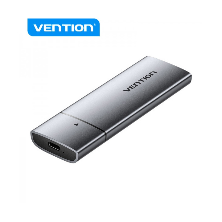 Vention Caja Externa para Disco SSD M.2 SATA a USB 3.1 Gen 2 Sin Tornillos - Color Negro