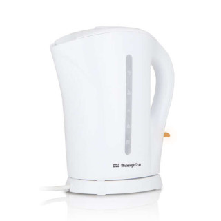 Orbegozo KT 6003 Hervidor de Agua Rapida Ebullicion y Libre de BPA - Capacidad 1.7 Litros - Tapa Abatible - Resistencia Sumergi