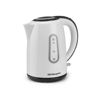 Orbegozo KT 6004 Hervidor de Agua Rapido y Seguro - Potente 1850-2200W - Capacidad 1.7L - Asa de Tacto Frio - Visor de Nivel -