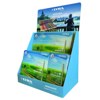 Lyra Graduate Expositor Lapices de Colores - Hexagonal - Color Negro