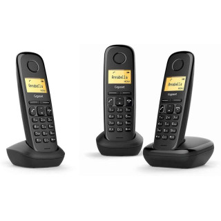 Gigaset A170 Trio Telefono Inalambrico Dect + 2 Supletorios - Identificador de Llamadas - Bloqueo de Teclado - Control de Volum