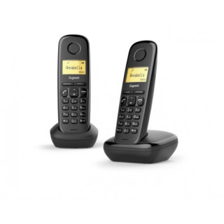 Gigaset A270 Duo Telefono Inalambrico Dect + 1 Supletorio - Identificador de Llamadas - Manos Libres - Control de Volumen - Col