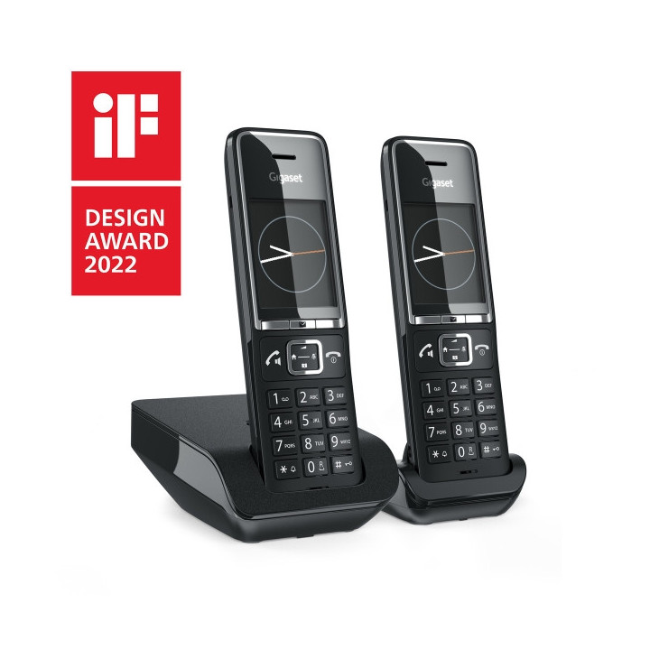 Gigaset Comfort 550 Duo Telefono Inalambrico Dect + 1 Supletorio - Identificador de Llamadas - Manos Libres - Control de Volume