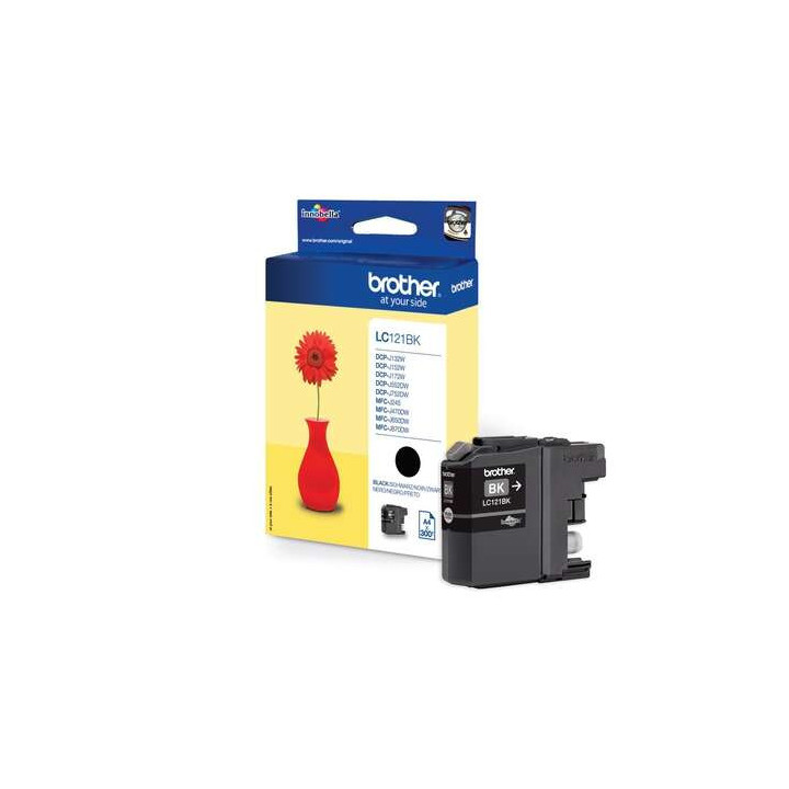 Brother LC121 Negro Cartucho de Tinta Original - LC121BKBP