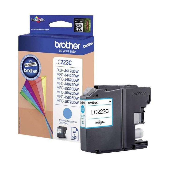 Brother LC223 Cyan Cartucho de Tinta Original - LC223CBP