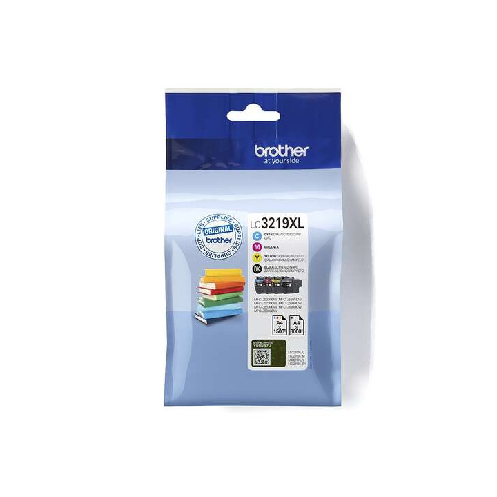 Brother LC3219XL Pack de 4 Cartuchos de Tinta Originales - LC3219XLVAL