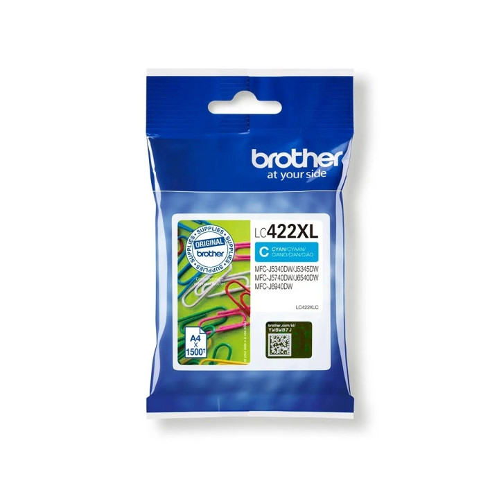 Brother LC422XL Cyan Cartucho de Tinta Original - LC422XLC