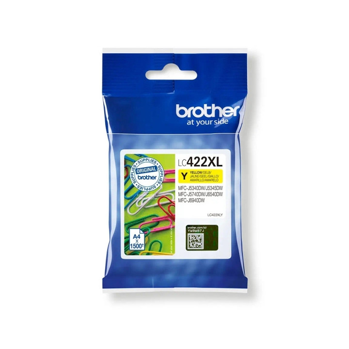 Brother LC422XL Amarillo Cartucho de Tinta Original - LC422XLY