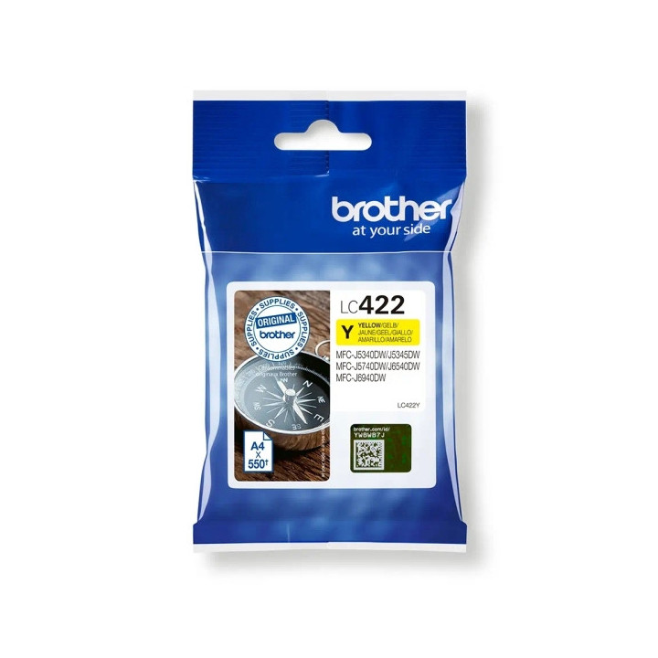 Brother LC422 Amarillo Cartucho de Tinta Original - LC422Y