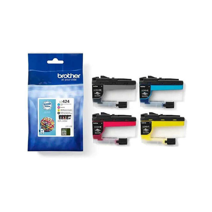 Brother LC424 Pack de 4 Cartuchos de Tinta Originales - LC424VAL