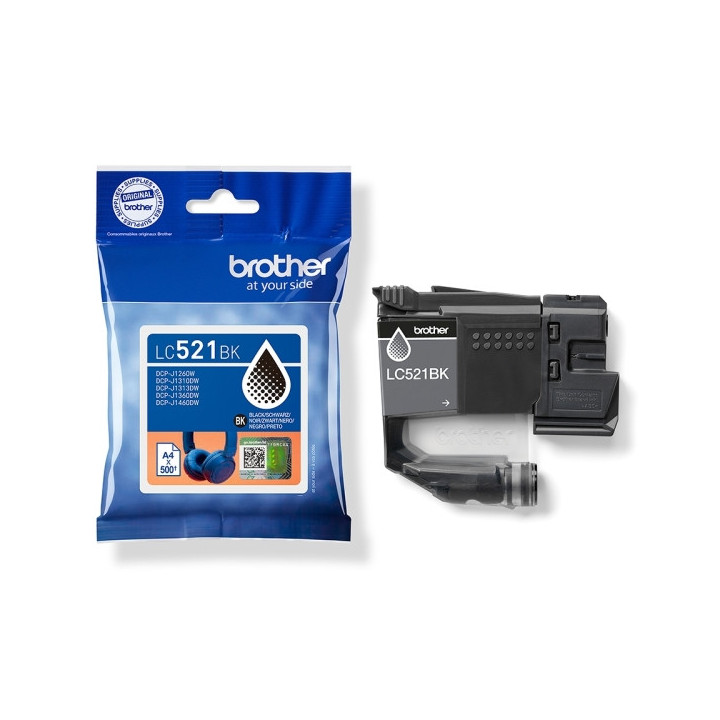 Brother LC521 Negro Cartucho de Tinta Original - LC521BK
