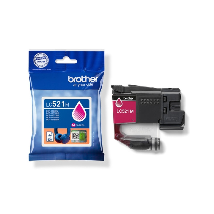 Brother LC521 Magenta Cartucho de Tinta Original - LC521M