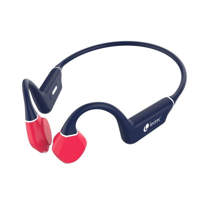 Leotec Kuri Auriculares Deportivos de Conduccion Osea Bluetooth 5.4 - Autonomia hasta 12h - Bateria de 180mAh - Resistencia IPX