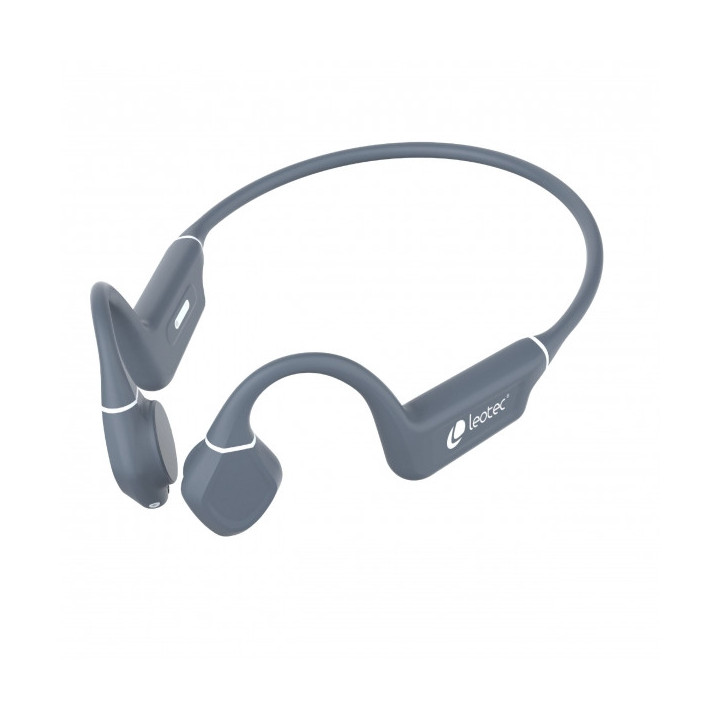Leotec Kuri Auriculares Deportivos de Conduccion Osea Bluetooth 5.4 - Autonomia hasta 12h - Bateria de 180mAh - Resistencia IPX
