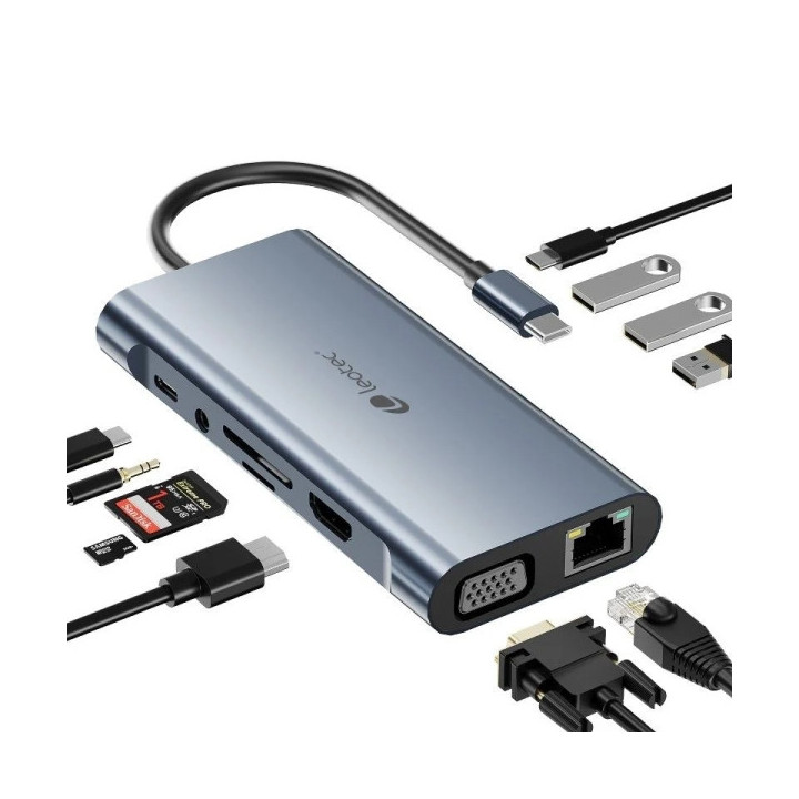 Leotec Adaptador 11 en 1 USB-C a 1xHDMI