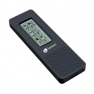 Leotec Caja Externa para Disco SSD M.2 NVMe - USB 3.2 Gen 2 - Panel LCD Type-C - 10Gbps