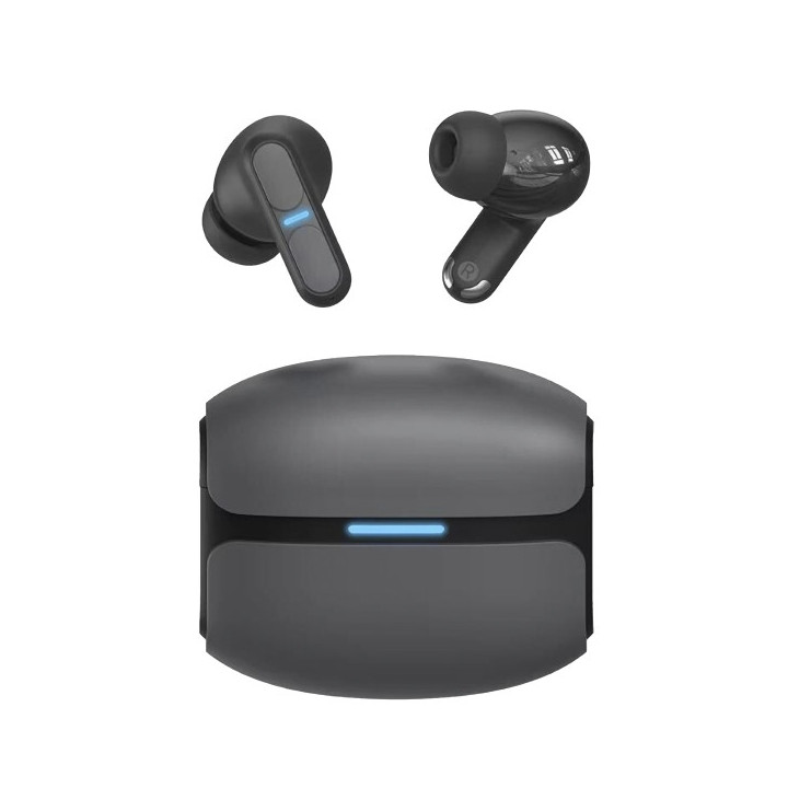 Leotec TWS Gaming Nebula Fit Auriculares Bluetooth 6.0 - Estuche de Carga - Color Negro