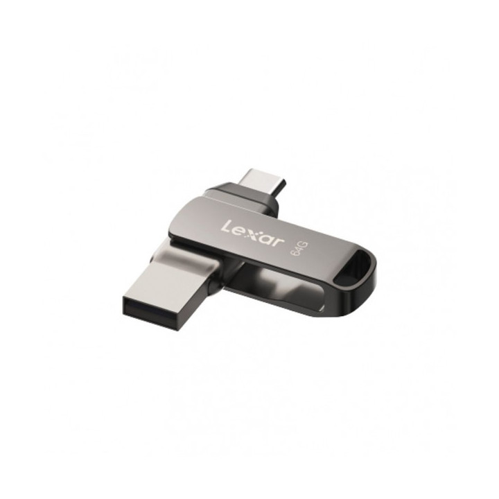 Lexar D400 JumpDrive Dual Drive Memoria USB 3.1 Type-C 64GB - Transferencia entre USB Type-C y Type-A - Velocidades hasta 130MB