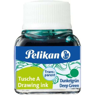 Pelikan Tinta China 523 10ml N.7 - Botella de 10ml - Ideal para Dibujo y Caligrafia - Resistente al Agua y de Secado Rapido - C