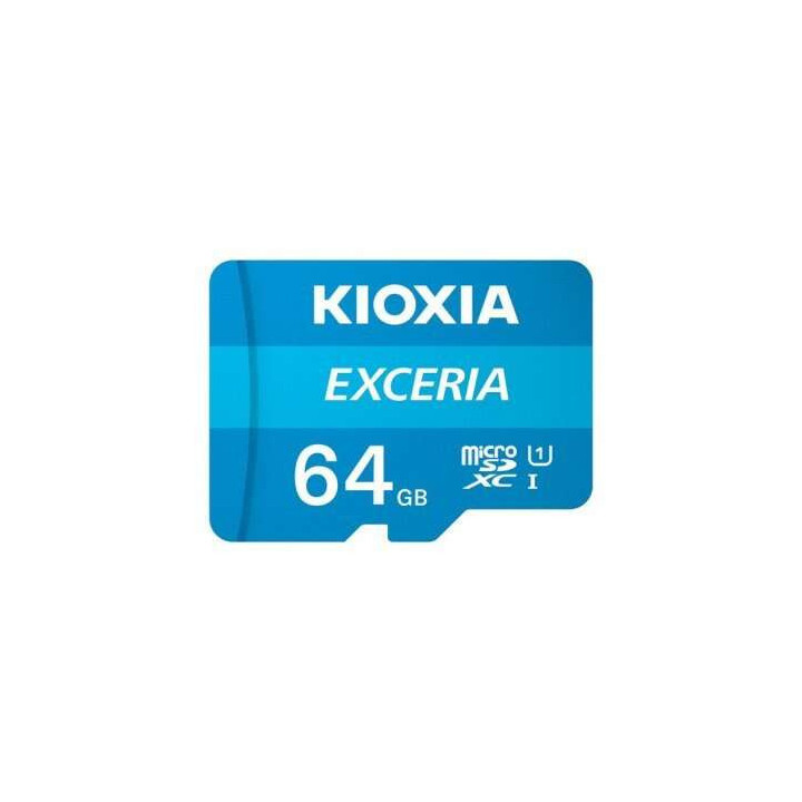 Kioxia Exceria Tarjeta Micro SDXC 64GB UHS-I Clase 10 con Adaptador