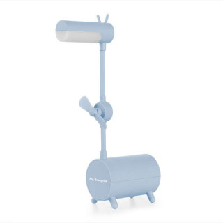 Orbegozo LP 2500 Lampara LED con Ventilador Luz Regulable en 3 Modos y Ventilador Integrado Ideal para Tareas Escolares o Labor