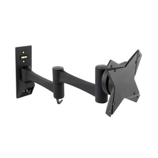 Tooq Soporte de Pared con Brazo Articulado para TV de 13"-27" - Giratorio e Inclinable - Gestion de Cables - Peso Max 15kg - VE