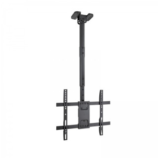 Tooq Soporte de Techo para Pantallas 32-75" - Angulo de Giro 180º - Inclinable - Gestion de Cables - Peso Max. 60kg - VESA Max