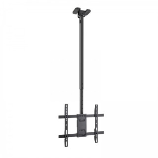 Tooq Soporte XL de Techo para Pantallas 32-75" - Angulo de Giro 180º - Inclinable - Gestion de Cables - Peso Max. 60kg - VESA