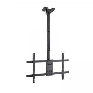 Tooq Soporte de Techo para Pantallas 43-86" - Angulo de Giro 180º - Inclinable - Gestion de Cables - Peso Max. 60kg - VESA Max