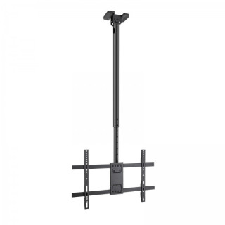 Tooq Soporte XL de Techo para Pantallas 43-86" - Angulo de Giro 180º - Inclinable - Gestion de Cables - Peso Max. 60kg - VESA