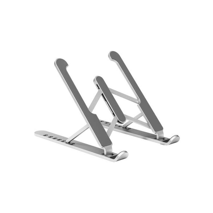 Aisens Soporte de Sobremesa Ajustable para Portatil / Tablet - Color Plata