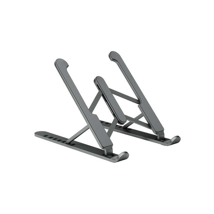 Aisens Soporte de Sobremesa Ajustable para Portatil / Tablet Oscuro - Color Gris