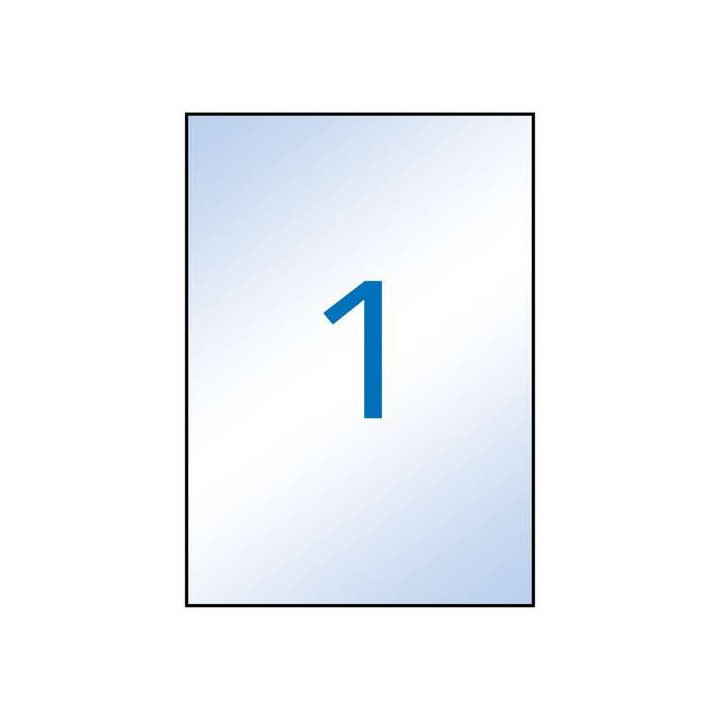 Apli Etiquetas Permanentes Transparentes 210 x 297 mm - 10 Hojas