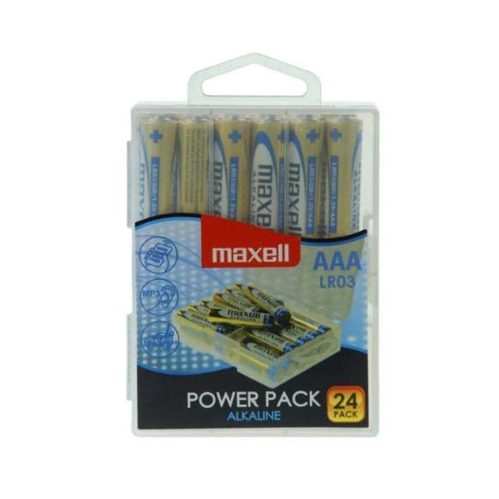 Maxell Pack de 24 Pilas Alcalinas LR03 AAA 1.5V