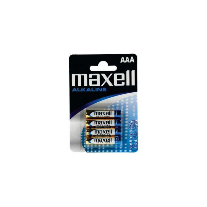 Maxell Pack de 4 Pilas Alcalinas LR03 AAA 1.5V