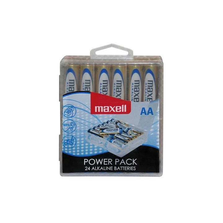 Maxell Pack de 24 Pilas Alcalinas LR06 AA 1.5V